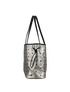 Medium Metallic Visetos Reversible Tote, &pound;210, Handbags, Silver, Leather, Bottom view